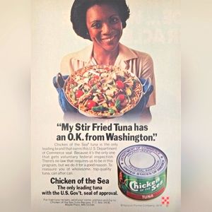 1980 Chicken of The Sea My Stir Fried Tuna OK from Washington RARE Print Ad